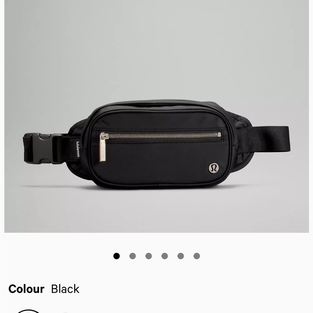 Lululemon Black wanderlust belt bag, NWT unopened plastic wrap